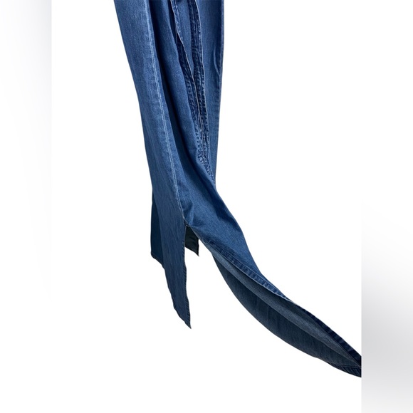 Jane Ashley Vintage Denim Maxi Dress Snowman - Picture 9 of 9